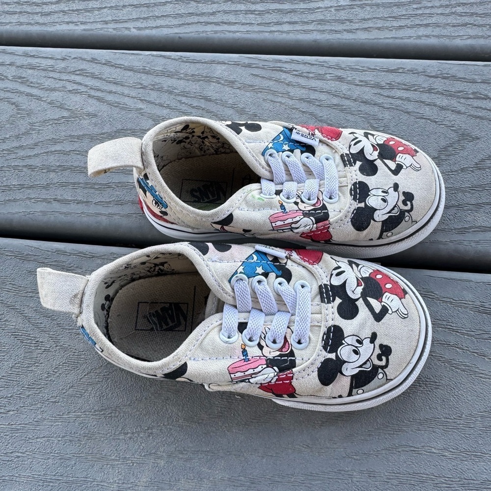 Vans Disney Mickey Mouse 90th Birthday Sneakers Toddler 7T
